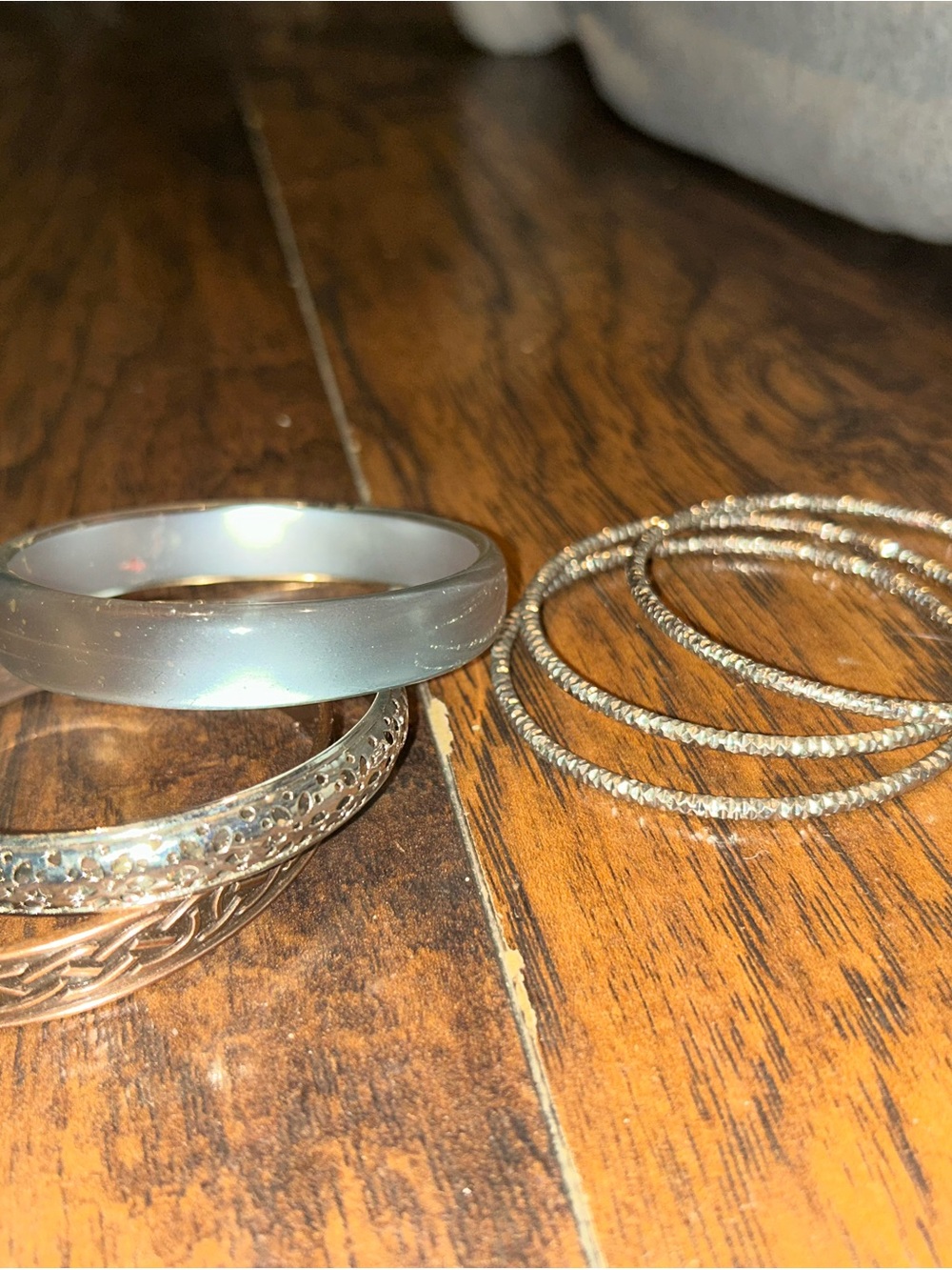 Silver-Tone Mixed Bangle Bracelet Set - Women Jewelry